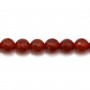 Red agate round 8mm x 40cm