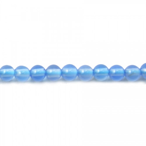 Agate teinte bleu 3mm x 20pcs