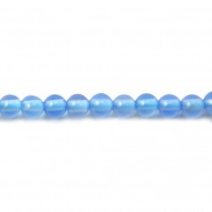 Agate teinte bleu 3mm x 20pcs