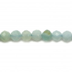 Amazonite Ronde Facette 4mm x 20 perles