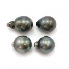 Perle de culture de Tahiti, baroque, 13-14mm x 4pcs
