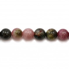 Tourmaline ronde 6-6.5mm x 4pcs