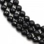 Black tourmaline Faceted Round 6mm