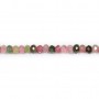 Tourmaline Faceted Rondelle3* 4mm x 40cm 