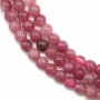 Tourmaline rose ronde 4mm x 40cm