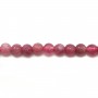 Tourmaline rose ronde 4mm x 40cm