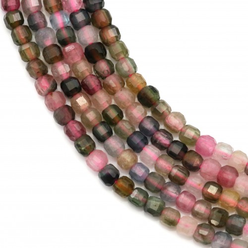 Faceta do cubo de turmalina 2mm x 40cm