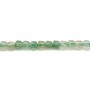 Quartz fraise verte cube facetté 2.5mm x 39cm