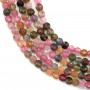Tourmaline de forme ronde plate facetté, 2.8mm x 40cm