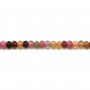 Tourmaline Faceted Rondelle 2x3.5mm x 35cm