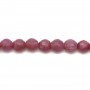 Rubis Ronde facette 4mm  x 6pcs