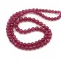 Round Red ruby faceted 4-6mm x 40cm