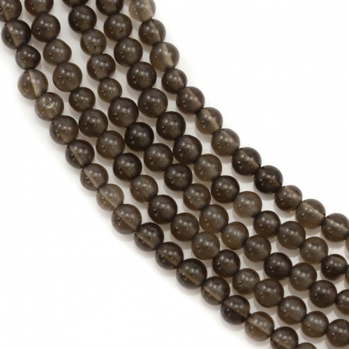 Rauchquarz rund 2mm x 40cm