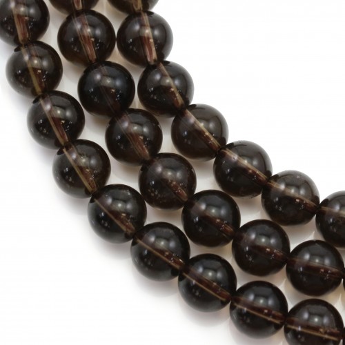 Smoky Quartz Round 8mm x 39cm