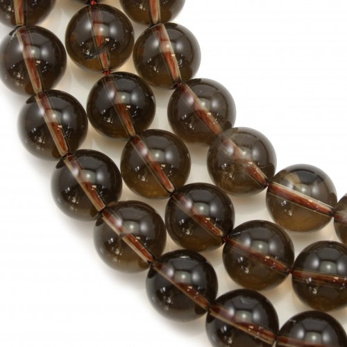 Rauchquarz Rund 18mm x 40cm