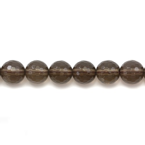 Smoky Quartz Faceted Round 4mm x 40 cm