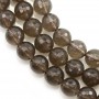 Smoky Quartz Faceted Round 10mm x 40 cm