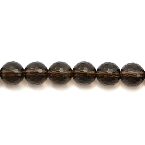 Smoky Quartz Faceted Round 4mm x 40 cm