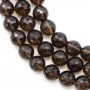 Smoky Quartz Faceted Round 12mm x 40 cm