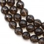 Smoky Quartz Faceted Round 14mm x 40 cm