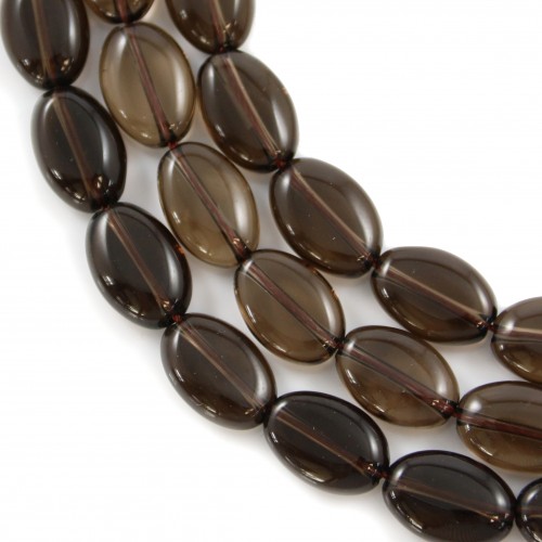 Quartzo Fumado Oval 8x12mm x 40cm