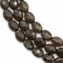 Smoky Quartz Faceted Oval 6x8mm x 40cm