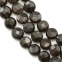 Smoky Quartz Faceted Flat Round 10mm x 40cm 