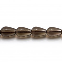 Quartz fumé goutte 7x10mm x 40cm