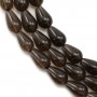 Smoky Quartz teardrop 5x8mm x 40cm