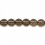 Quartz Fumé Ronde Facette 6mm x 40 cm 