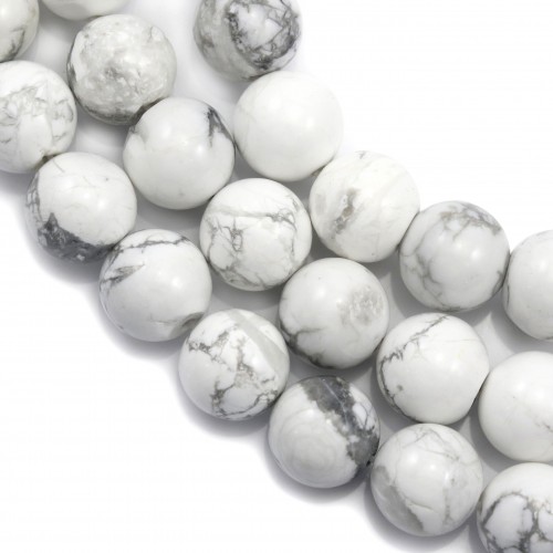 Howlite Blanco 16mm x 40cm