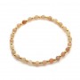 Bracelet Moonstone 4mm with golden pearl x 1pc