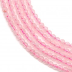 Quartz rose rond 2mm x 40cm