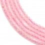Round, rose quartz 2mm x 40cm