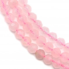 Rose Quartz Faceted Round 4mm x 40cm