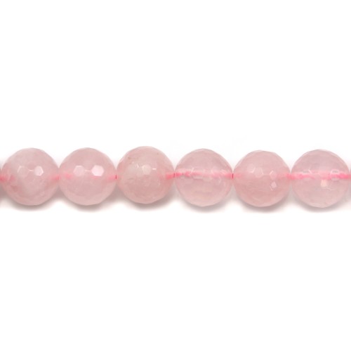Rose Quartz Faceted Round 6mm x 40cm