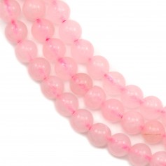 Quartz  Rose Rond 4mm x 40cm 