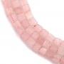 Pink quartz in cube shape, measuring 4mm, x 40cm