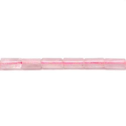 Quartz Rose Tube 3x5mm x 20pcs