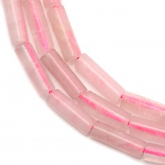 Pink quartz tube 4x13mm x 40cm 