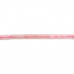 Quartz rose tube 4x13mm x 10 st.