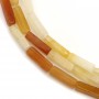 Aventurine orange, en forme de rectangle 4x13mm x 40cm