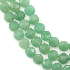 Aventurine rond plat 10mm x 40cm
