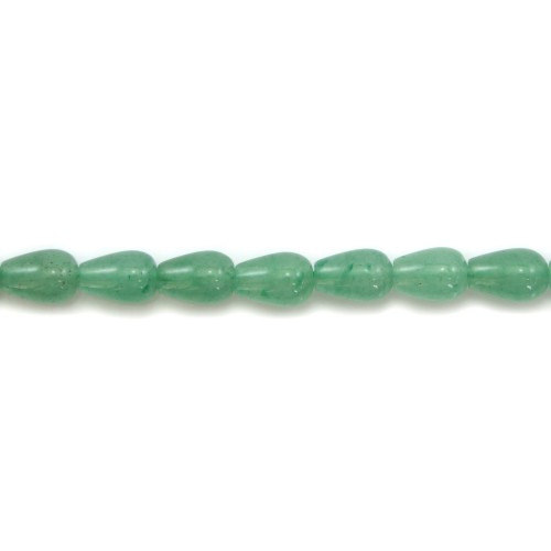 Aventurine goutte 5x8mm x 40cm