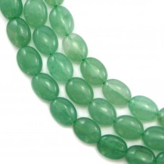 Aventurine, de forme oval, 6x8mm x 39cm