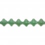 Aventurine trèfle facette 13 mm  x 1pc
