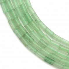 Aventurine vert claire, en forme de tube 2 * 4mm x 40cm