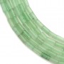 Aventurine vert claire, en forme de tube 2 * 4mm x 40cm