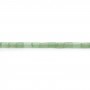 Aventurine vert claire, en forme de tube 2 * 4mm x 40cm