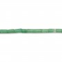 Aventurine vert , en forme de tube, 2 * 4mm x 40cm